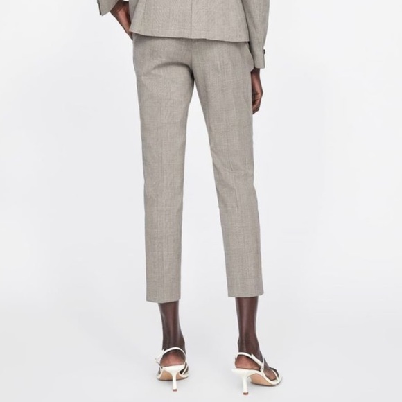Zara Checkered Cigarette Pants - Picture 2 of 8